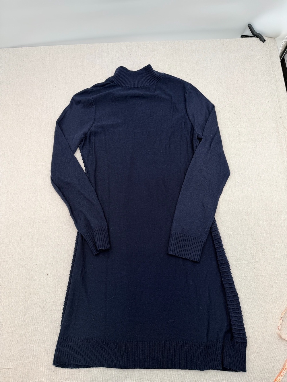Marc New York Navy Zip-Neck Long Sleeve Knit Dress - Picture 4 of 7